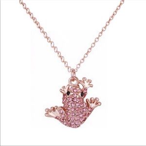 Kate Spade Pink Frog Necklace